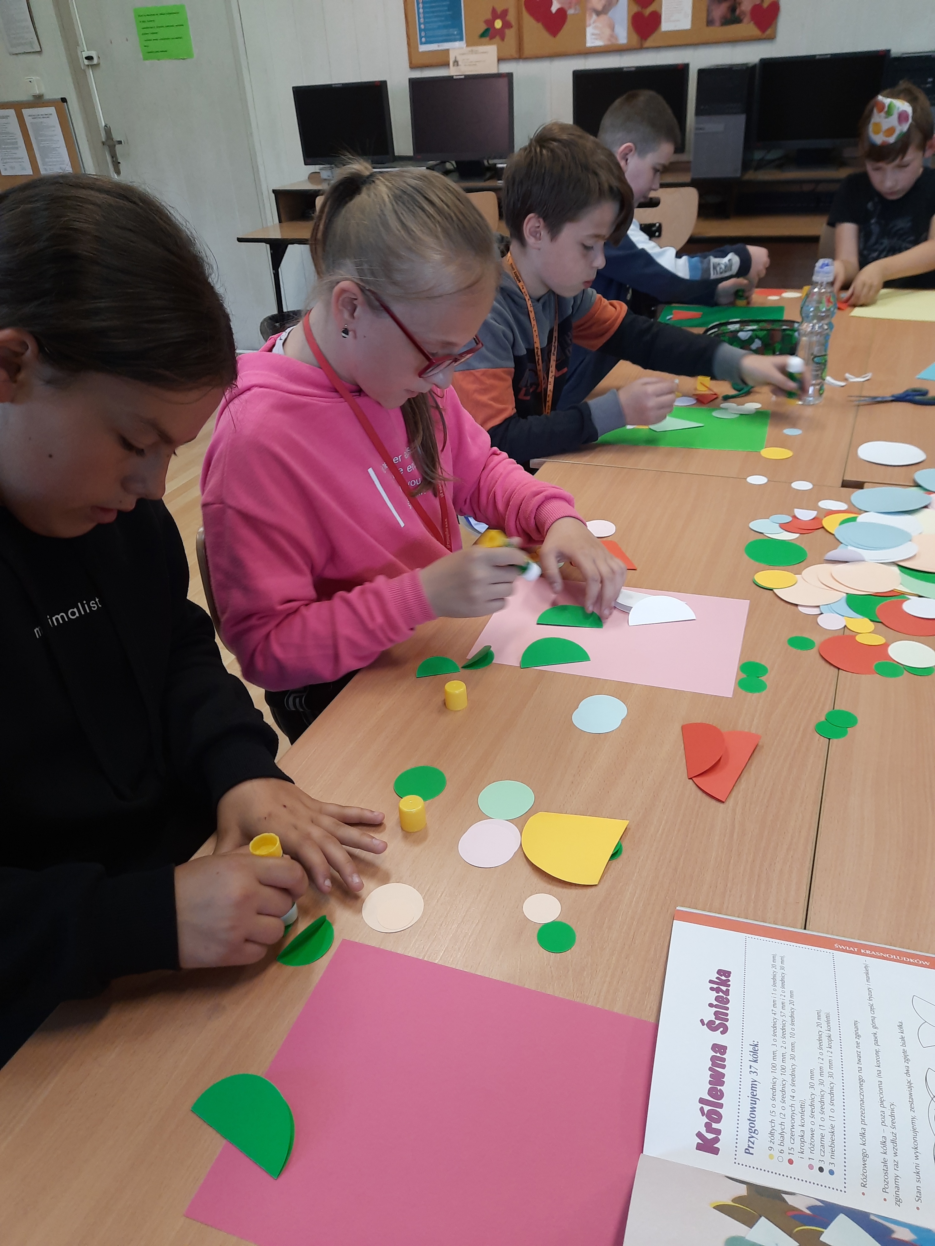 Bajkowe kółeczka, czyli origami płaskie z koła