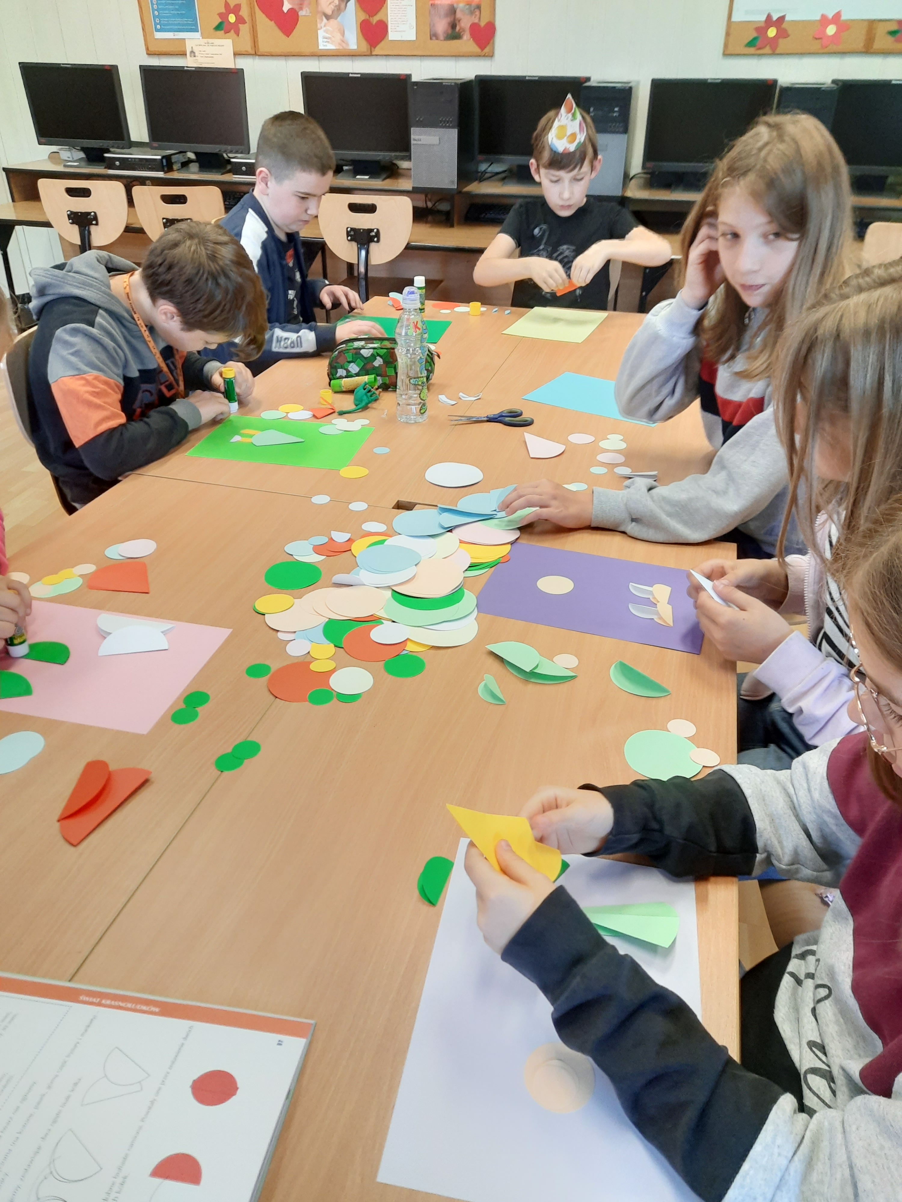 Bajkowe kółeczka, czyli origami płaskie z koła