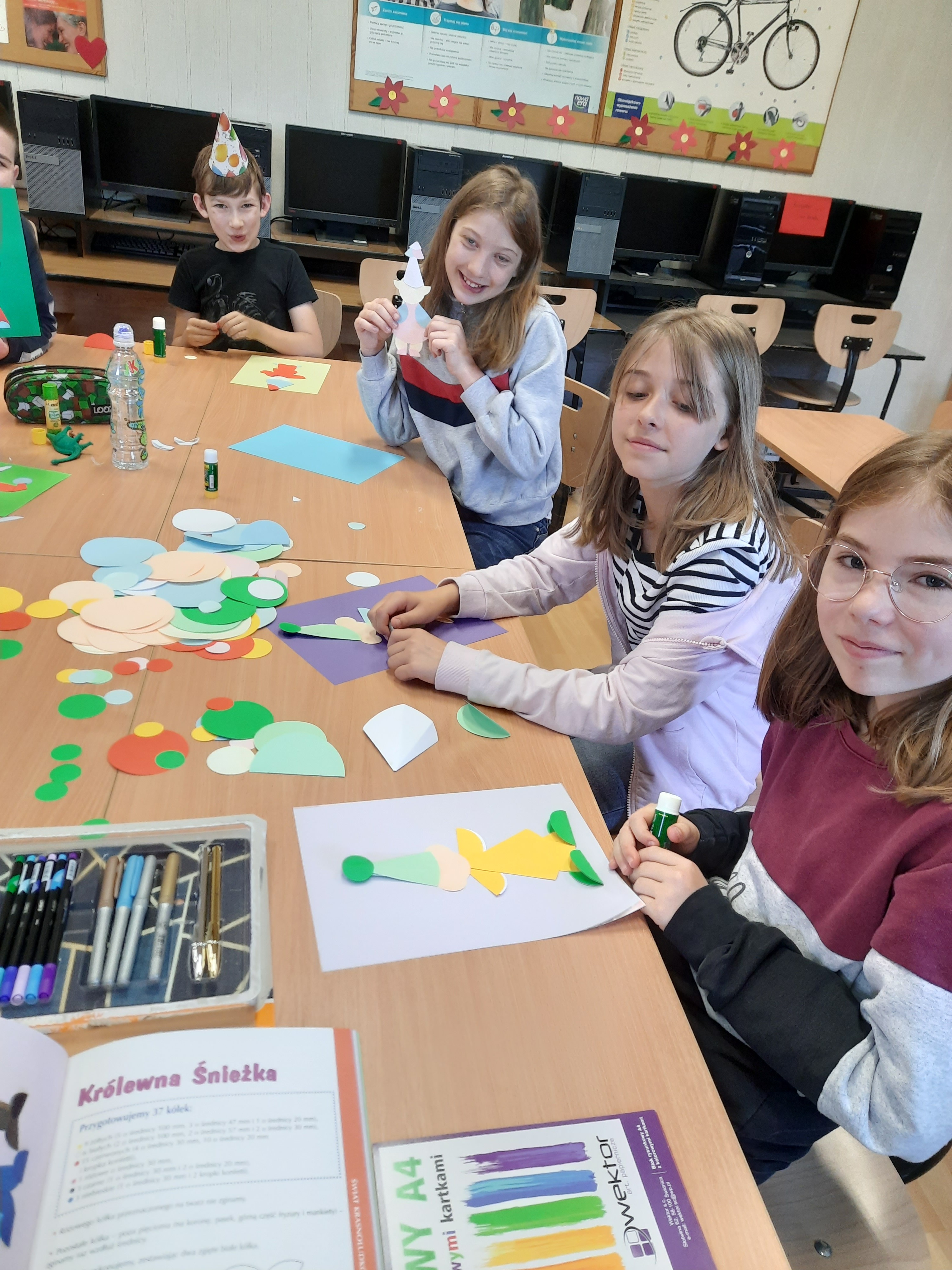 Bajkowe kółeczka, czyli origami płaskie z koła